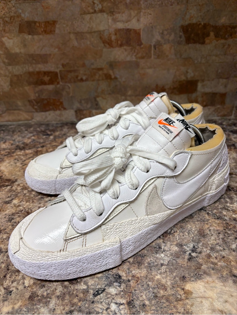 Nike x Sacai blazer low white/white/sail Size 10